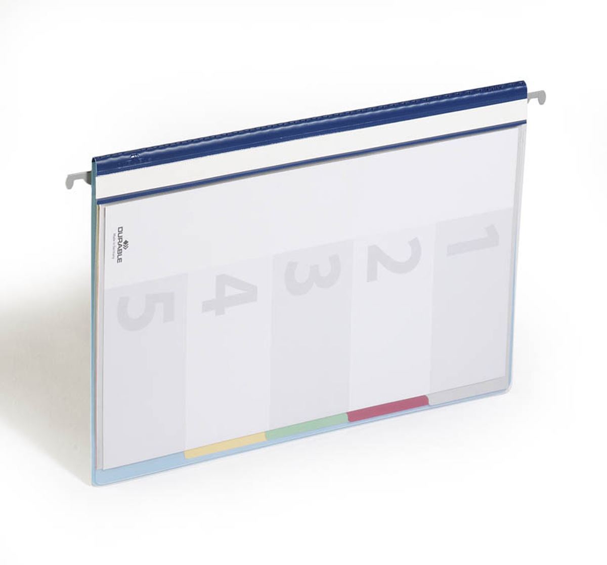 Durable DIVISOFLEX 5 Part Organiser File Folder with Index Tabs | A4 | Blue