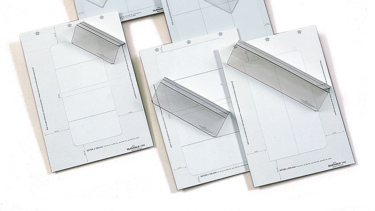 Durable BADGEMAKER Printable Table Place Name Inserts | 40 Cards | 52x100mm