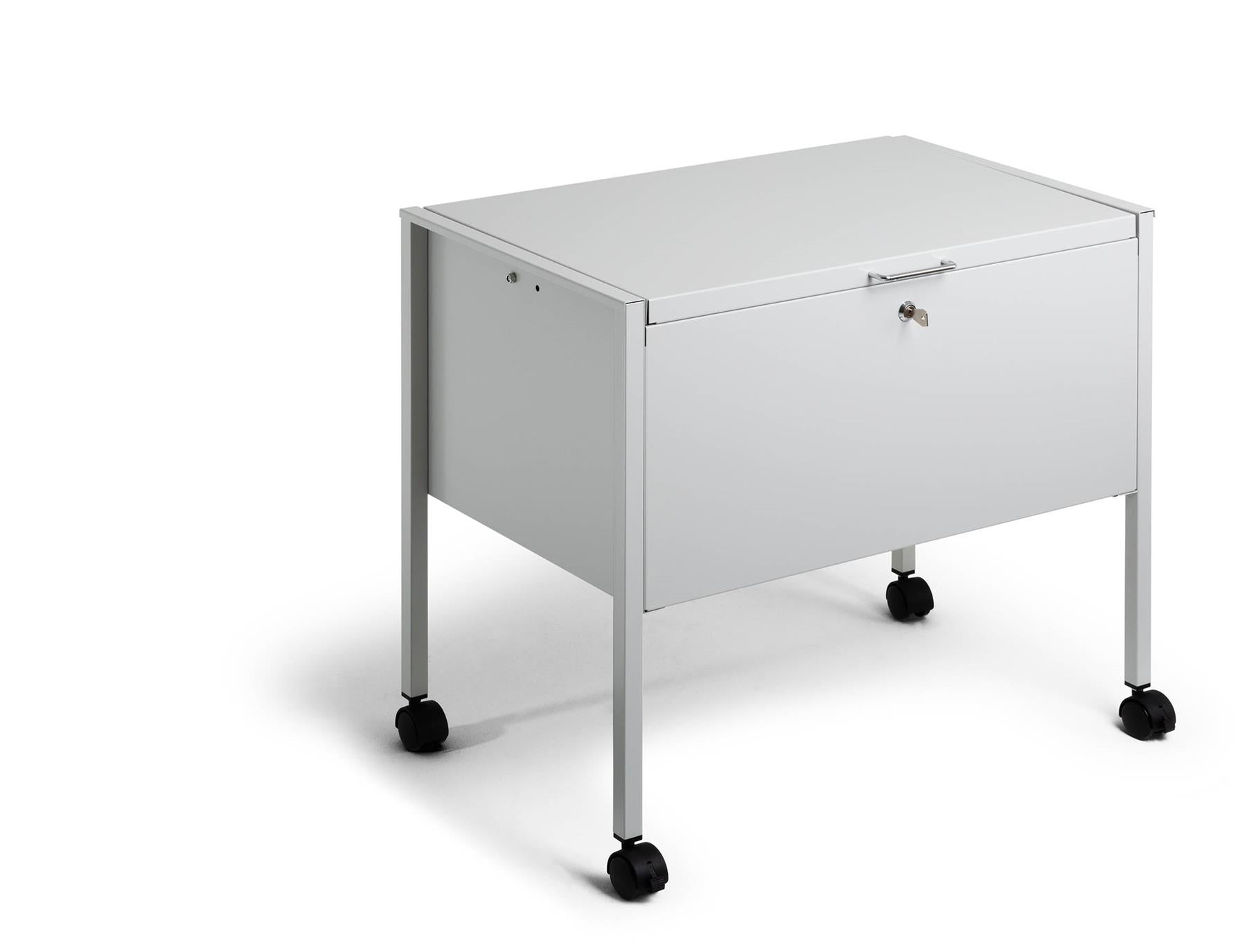 Durable ECO Locking Lid Suspension File Trolley | for 80 A4 Folders | Grey