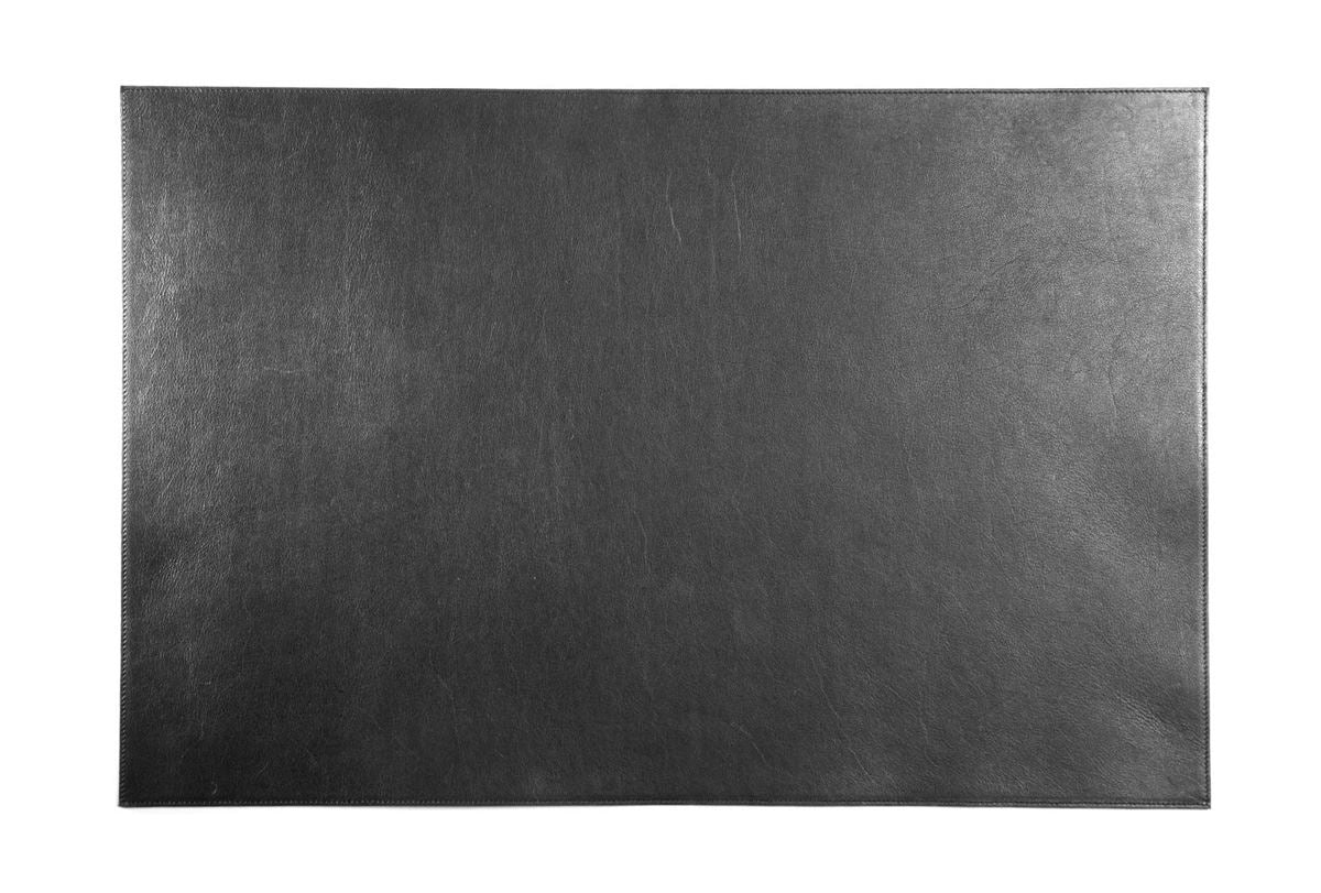 Durable Genuine Leather Non-Slip Desk Mat PC Keyboard Pad | 65x45 cm | Black