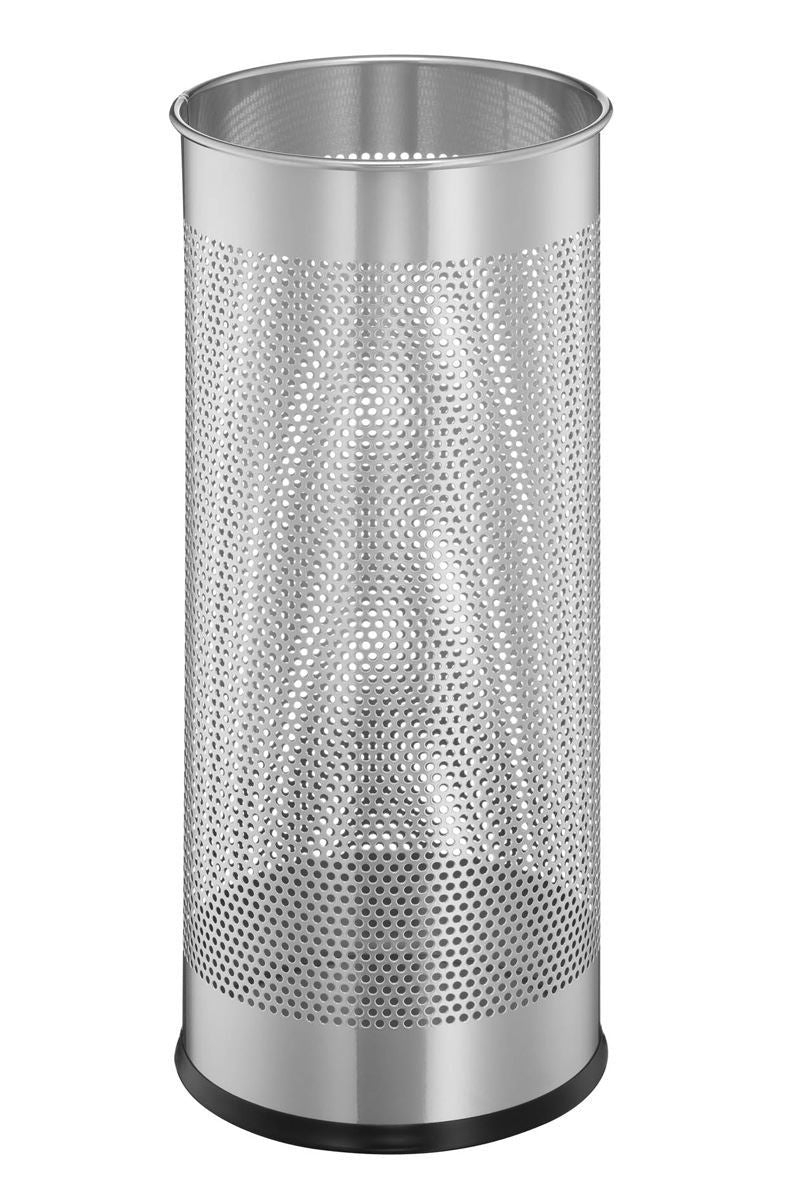 Durable Modern Perforated Steel Umbrella Stand | 29 Litre Silver