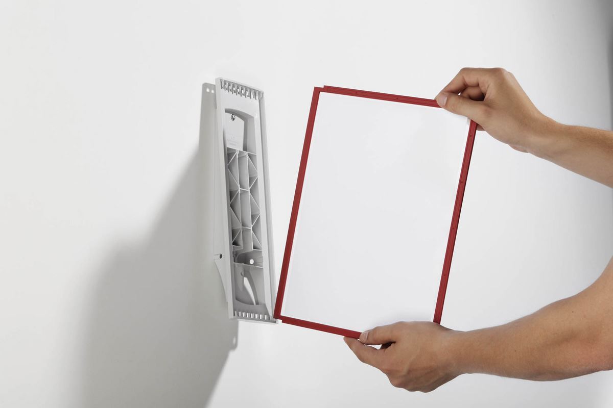 Durable SHERPA WALL 10 Display Panel Document Split Flap Index | A4 Colour Coded