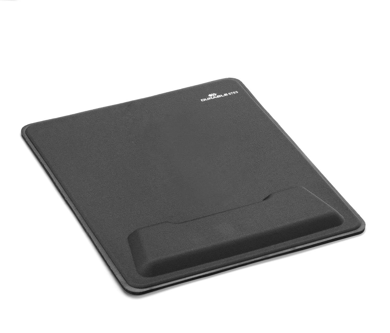 Durable ERGOTOP Soft Touch Mouse Mat with Foam Support Wrist Rest Pad | Grey