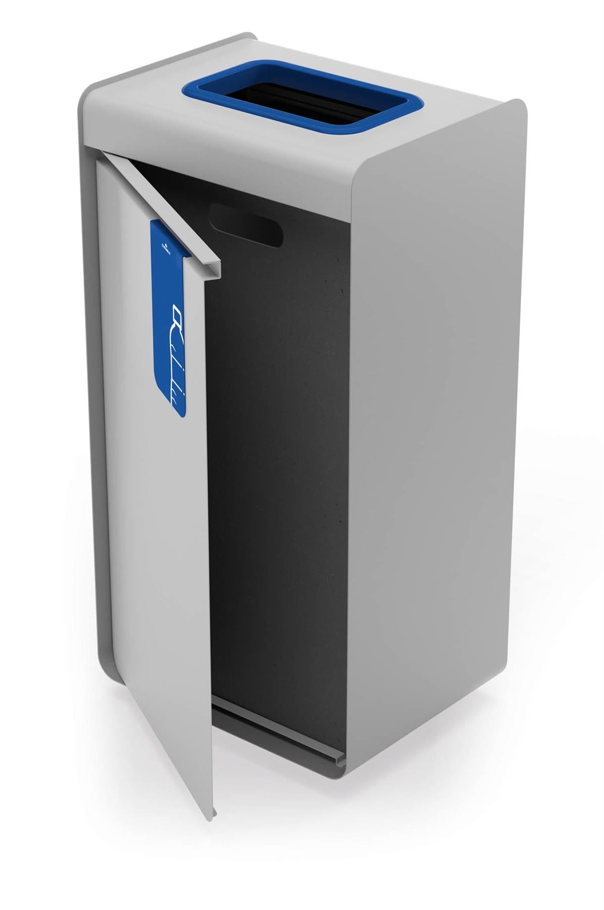 Durable 55L Paper Waste Bin | Sheet Steel Recycling Separation Bin | DURASORT