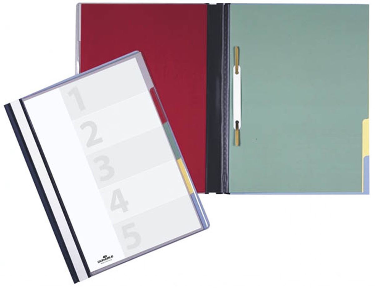 Durable DIVISOFLEX 5 Part Organiser File Folder with Index Tabs | A4 | Blue