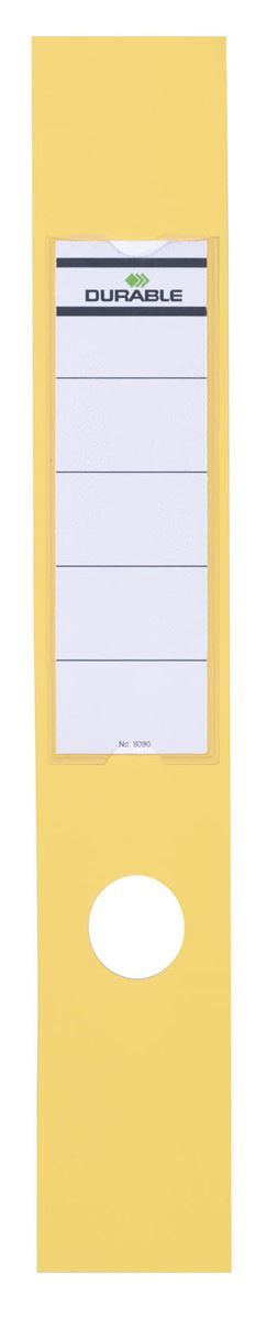Durable ORDOFIX Adhesive Ring Binder Spine Labels | 10 Pack | 60mm Yellow