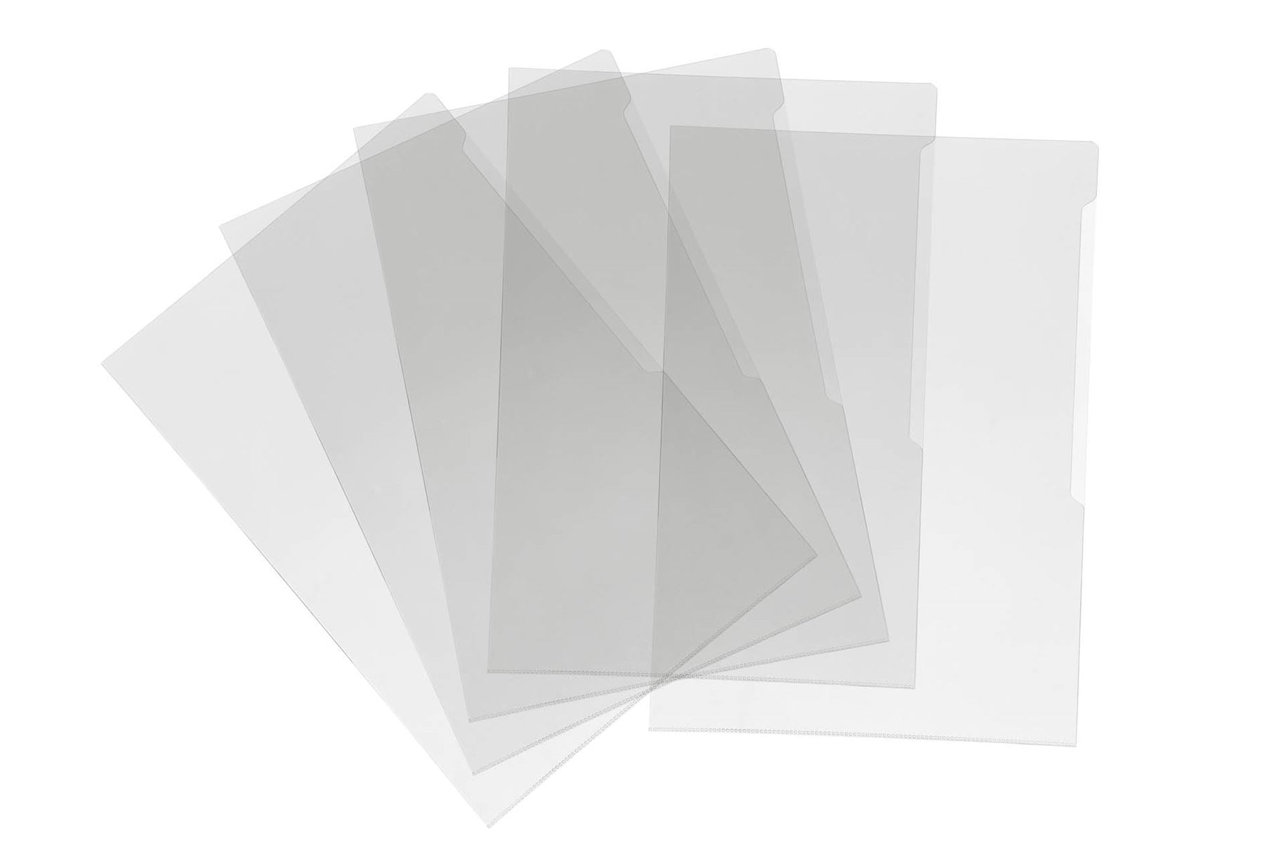 Durable Plastic Cut Flush PREMIUM Document Wallet Folder | 10 Pack | A3 Clear