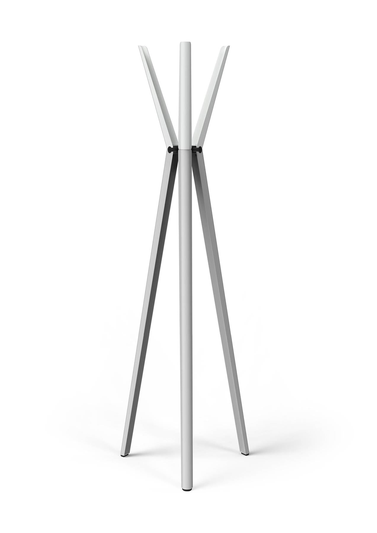Durable DURASTORE Aluminium Coat Stand Freestanding 6 Hooks Clothes Rack | Grey