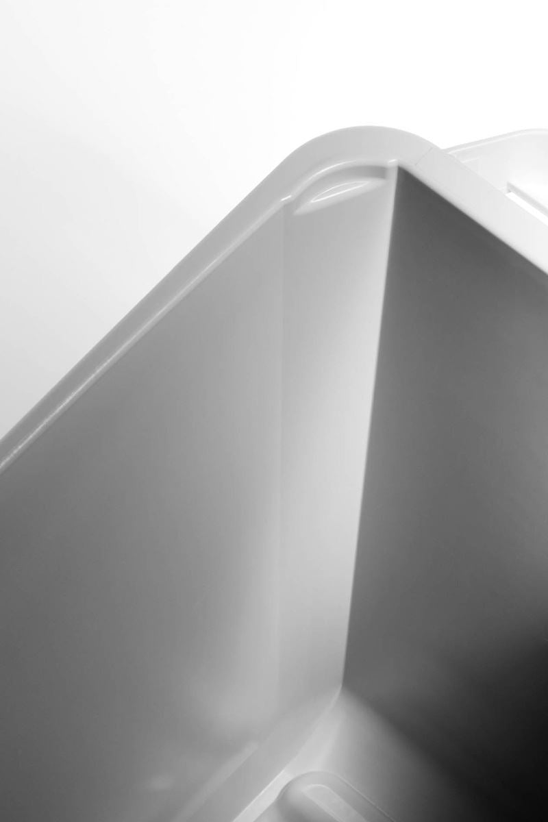 Durable 60L Waste Bin Grey | Rectangular Recycling Bin | Food Bin | DURABIN