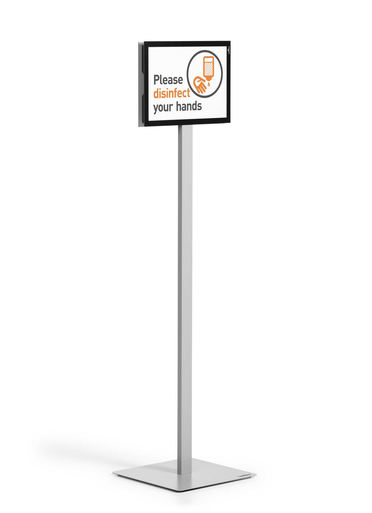 Durable INFO STAND BASIC Aluminium Display Panel Info Floor Sign A4 | 1.3m