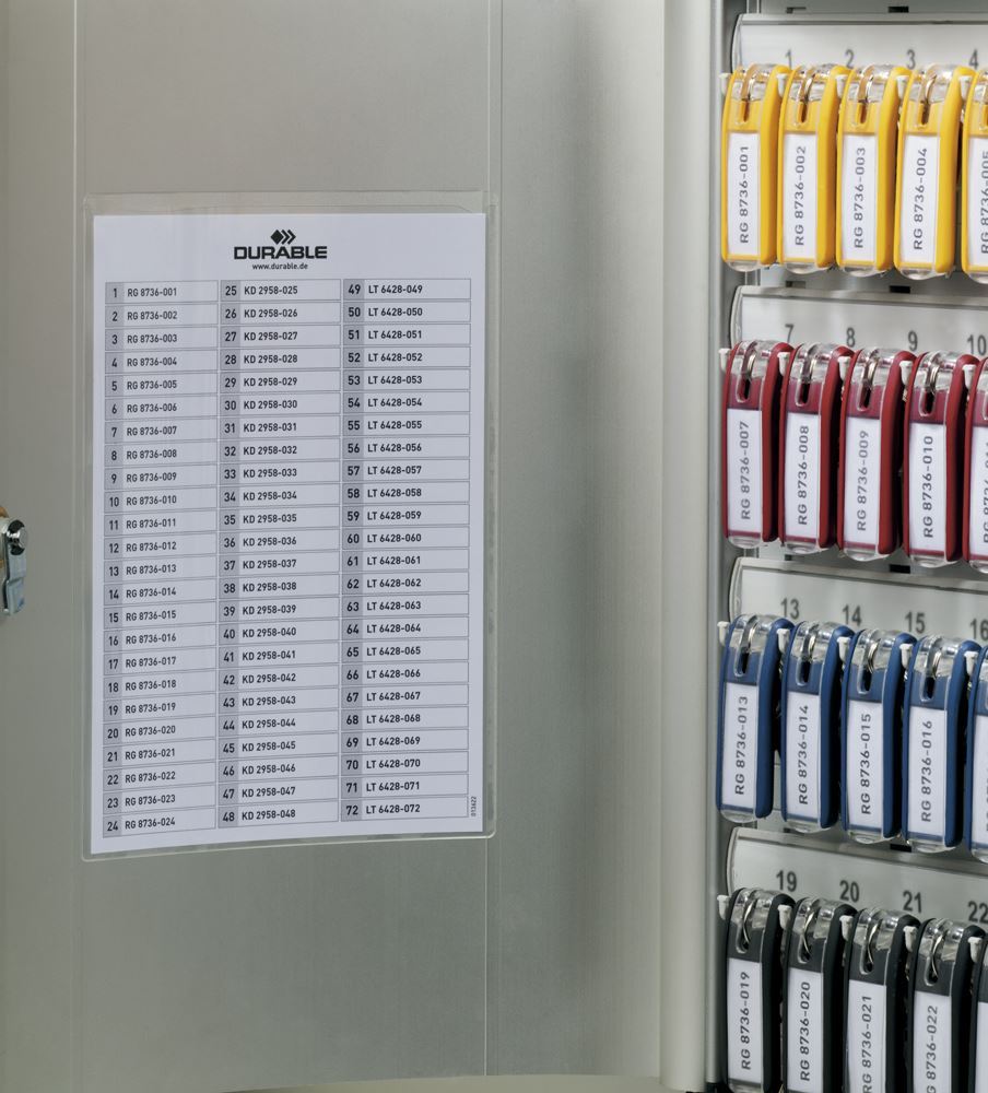 Durable Key Safe 48 Lock Box | Holds 48 Keys | Includes 6 Key Clips