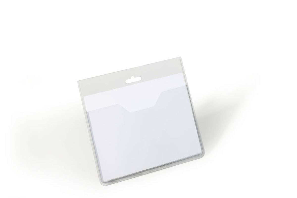 Durable Name Badge ID Card Holders with Insert Cards | 20 Pack | 60 x 90mm