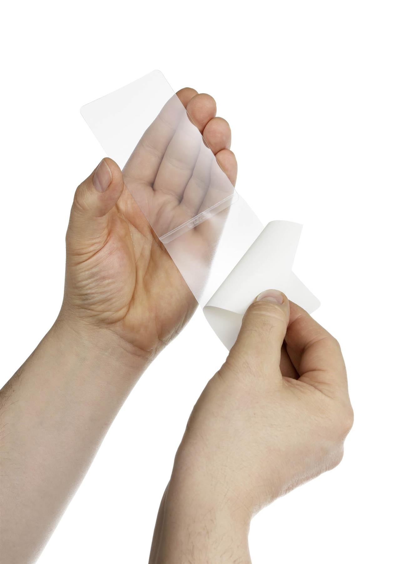 Durable SEAL-IT Self-Laminating Pouches Self Seal Pockets | 100 Sheets | 54x90mm