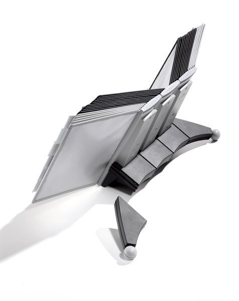 Durable SHERPA TABLE Extension Set | Module and 10 Panels | A4 Black & Grey
