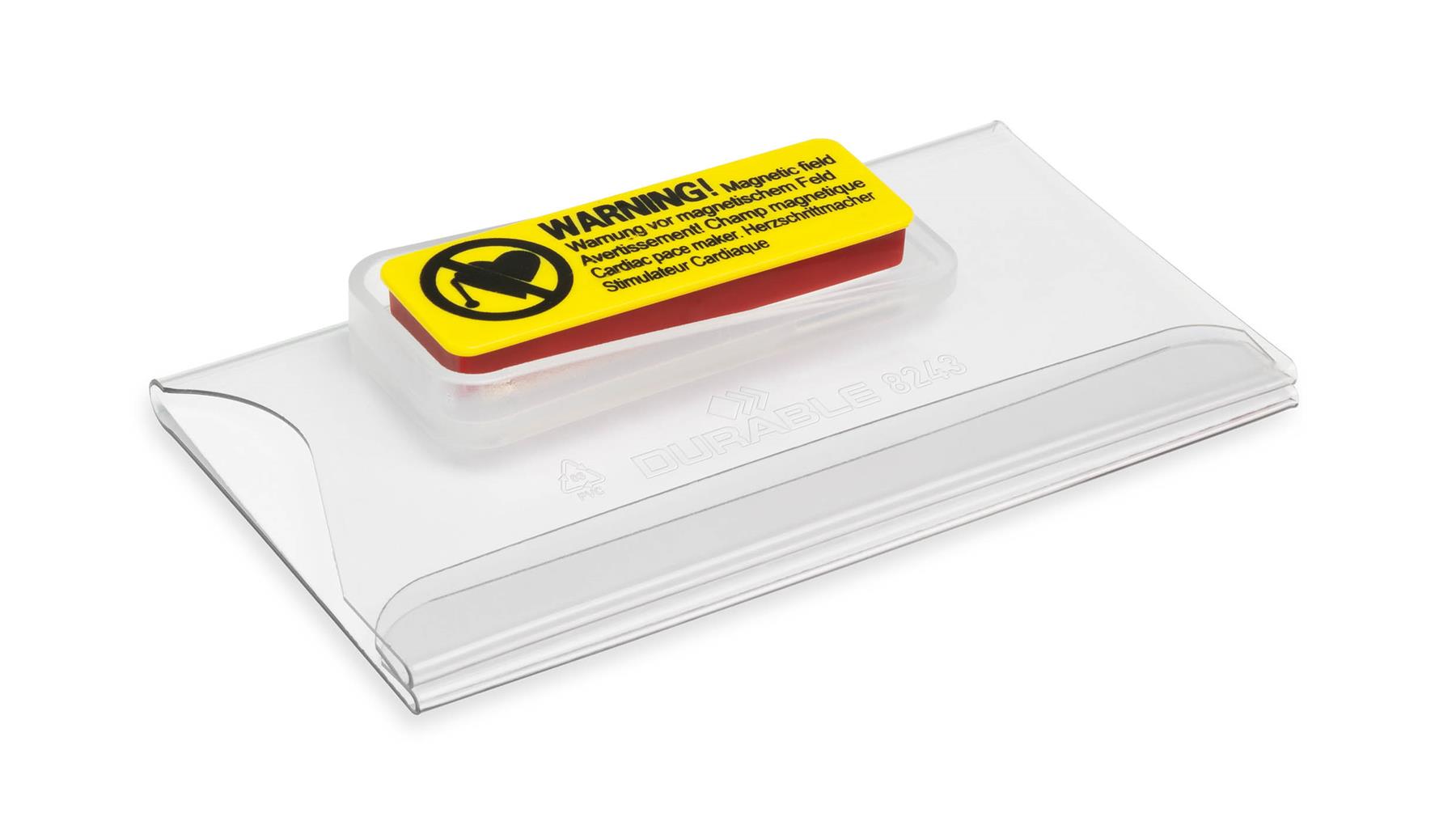 Durable CLICK FOLD Magnet Name Tag Badge Holders | 25 Pack | 40 x 75mm
