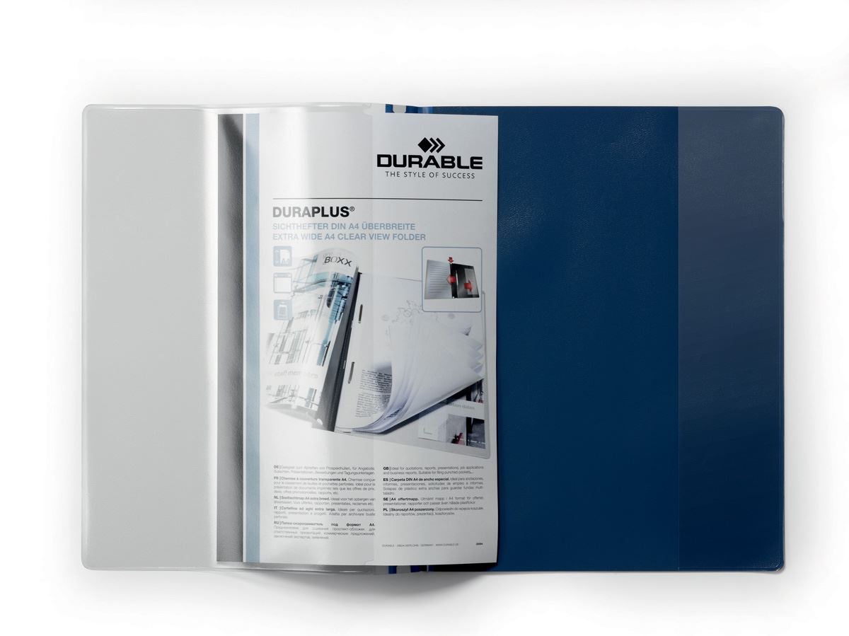 Durable DURAPLUS Project Folder Document Report File | 25 Pack | A4+ Assorted