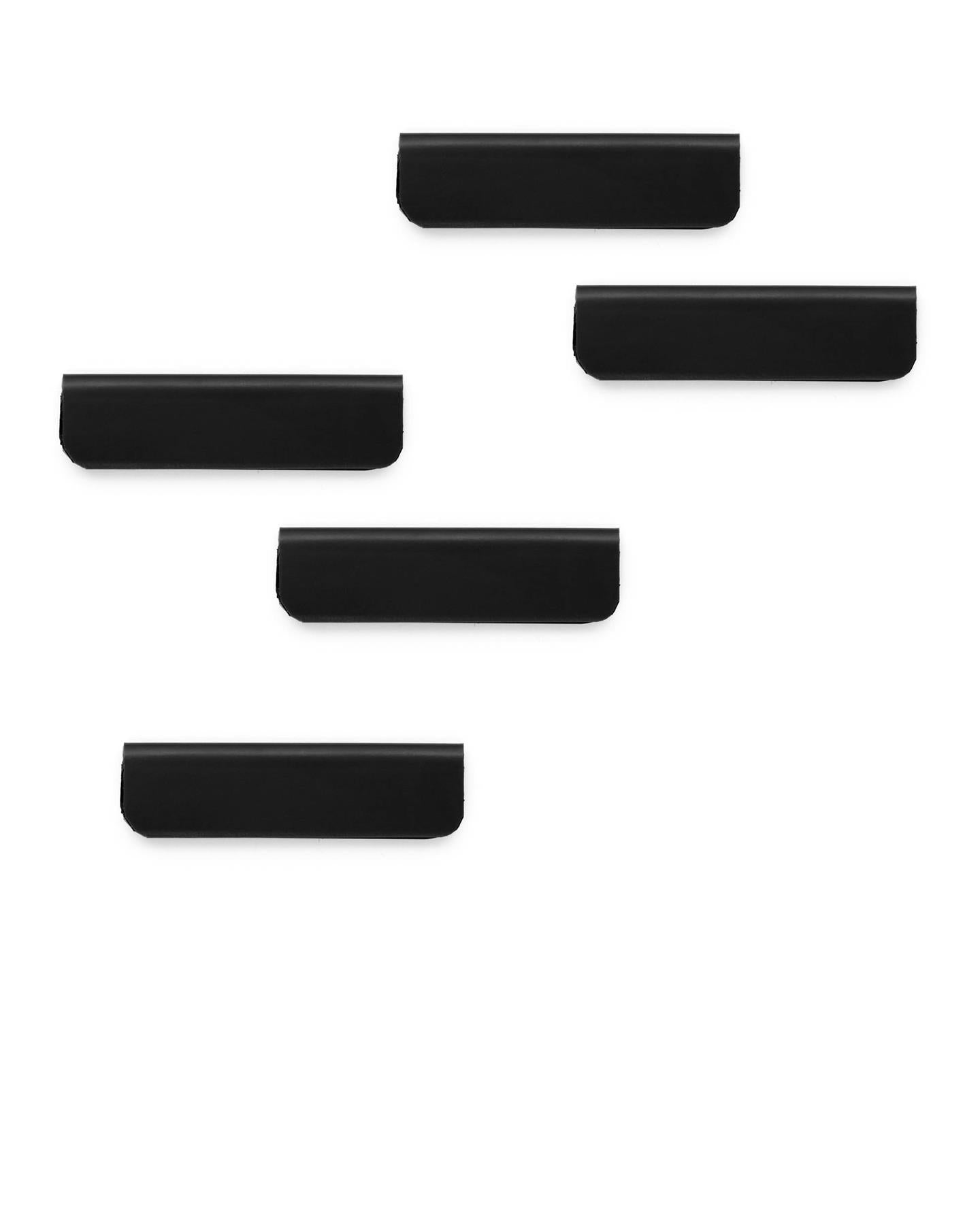 Durable DURAFIX Adhesive Backing Magnetic Notes Clips | 5 Pack | 60mm | Black