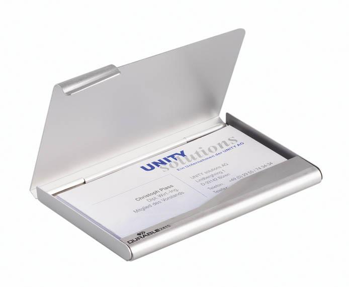 Durable Slim Recycled Aluminium Business Card Holder RFID | for 20 Cards | Metal