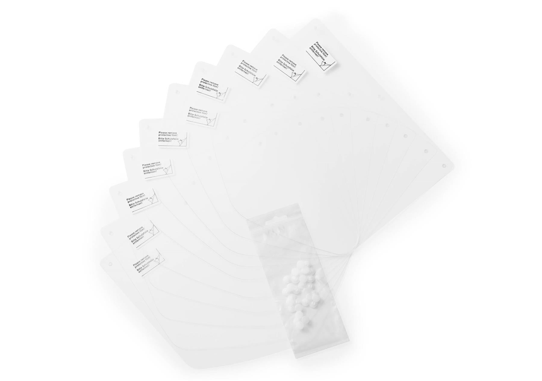 Durable CE Compliant Replacement Face Visor Shields with Anti-Fog | 10 Pack