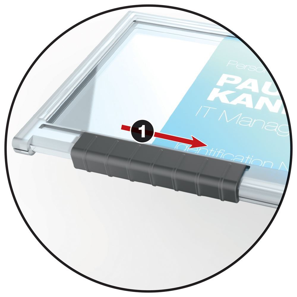 Durable PUSHBOX Security Pass ID Card Holders | 10 Pack | Clear