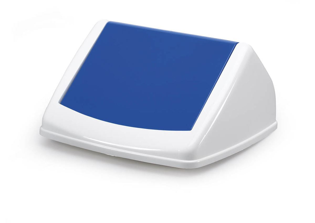 Durable 40L Square Flip Swing Lid Blue | Strong Recycling Bin Lid | DURABIN