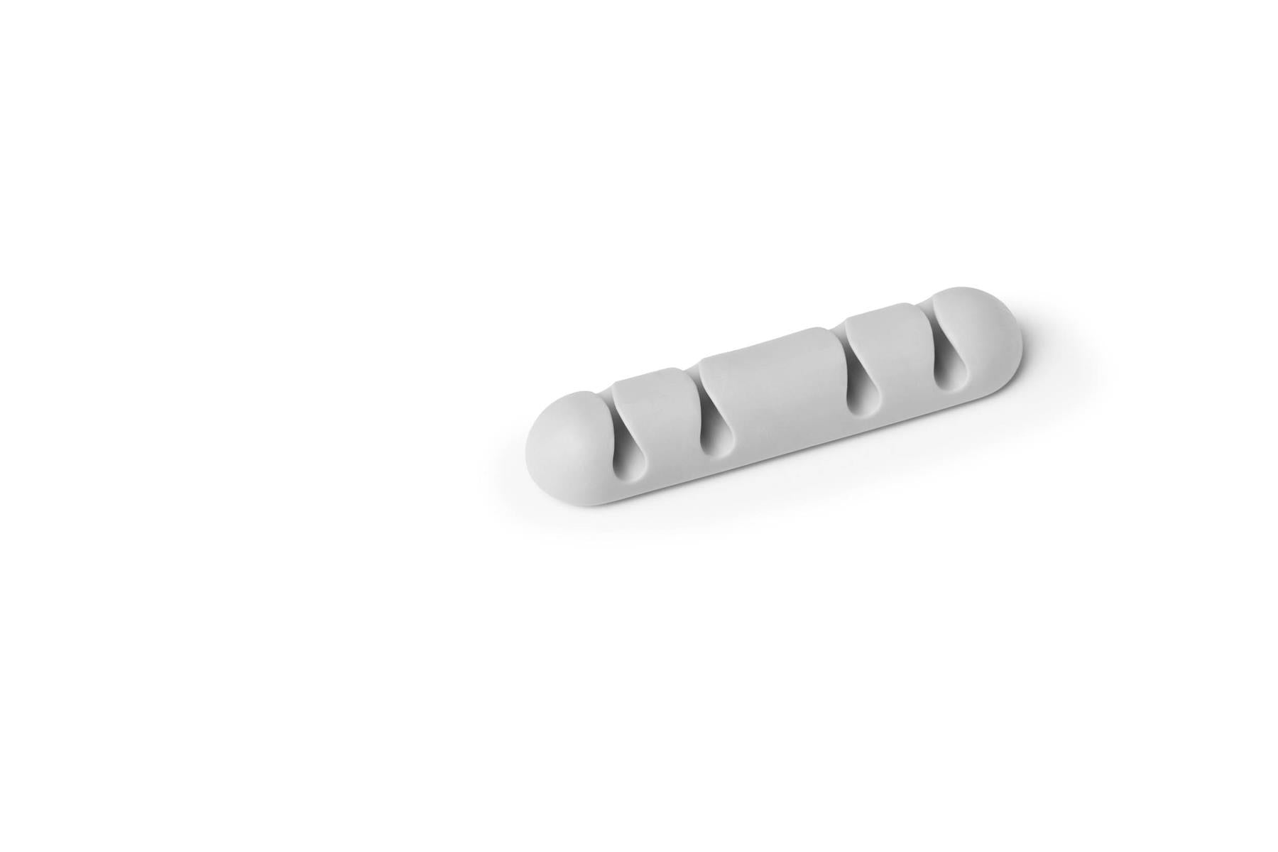 Durable CAVOLINE Cable Management 4 Desk Tidy Clips | 2 Pack | Grey
