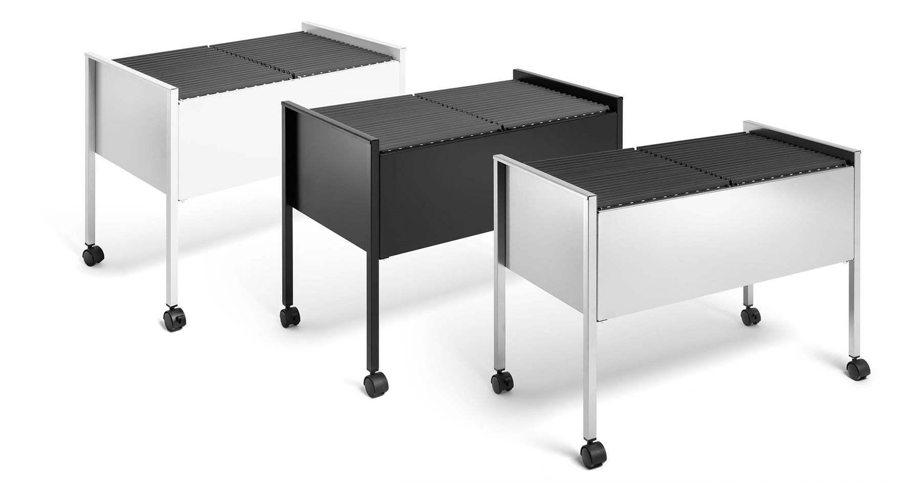 Durable ECO Universal Duo Suspension File Trolley | for 100 A4 Folders | Black