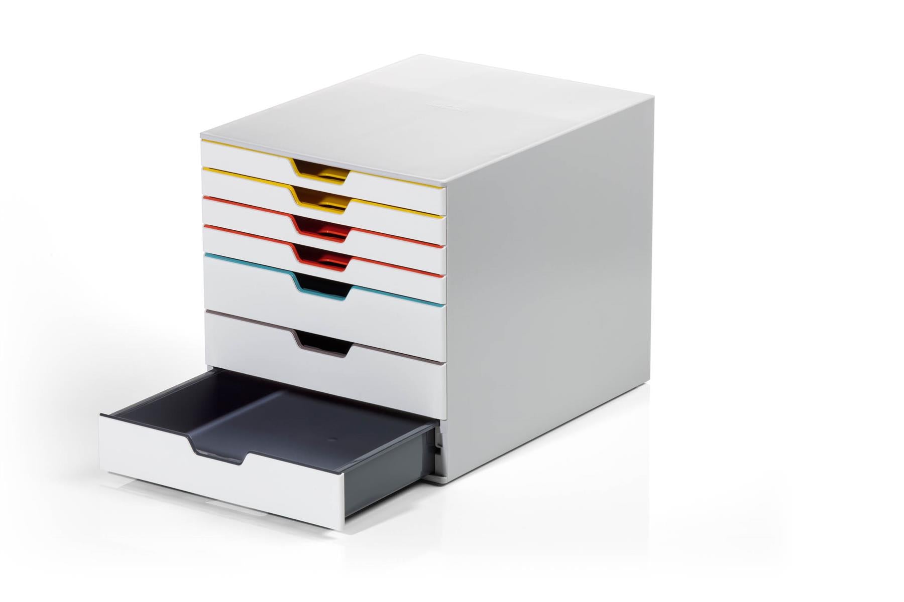 Durable VARICOLOR MIX Desktop Organiser 7 Drawer Colour Coded Storage | A4+