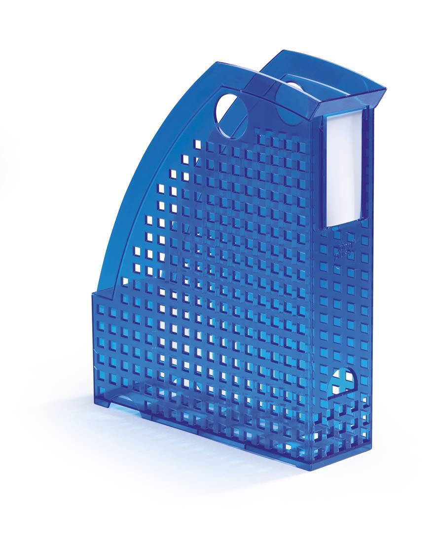 Durable TREND Magazine Rack Document Desk File Organiser | A4 Clear Blue
