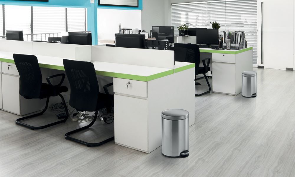 Durable Stainless Steel Pedal Bin 12L | Soft-Close Round Waste Bin | Silver