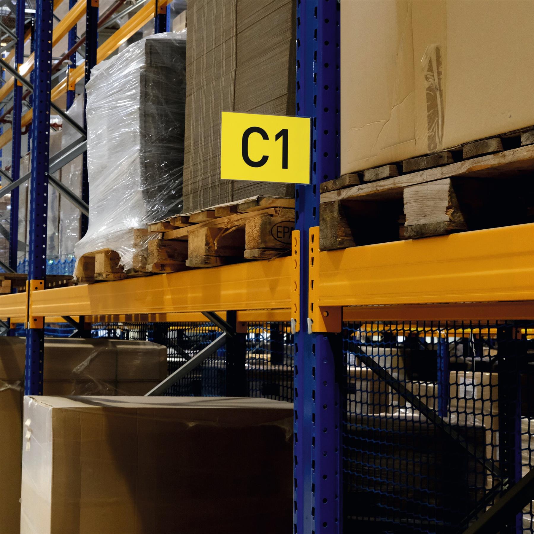 Durable Magnetic Aisle Sign A5 Landscape | Warehouse Signage | 10 Pack