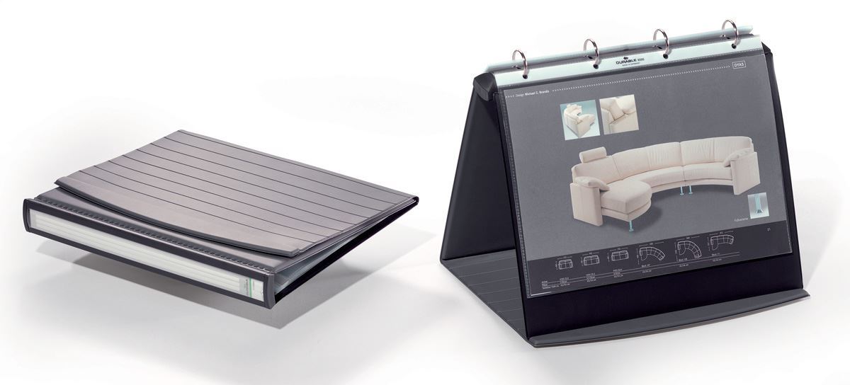 Durable DURASTAR Table Flipchart Stand Presentation Ring Binder | A4 Landscape