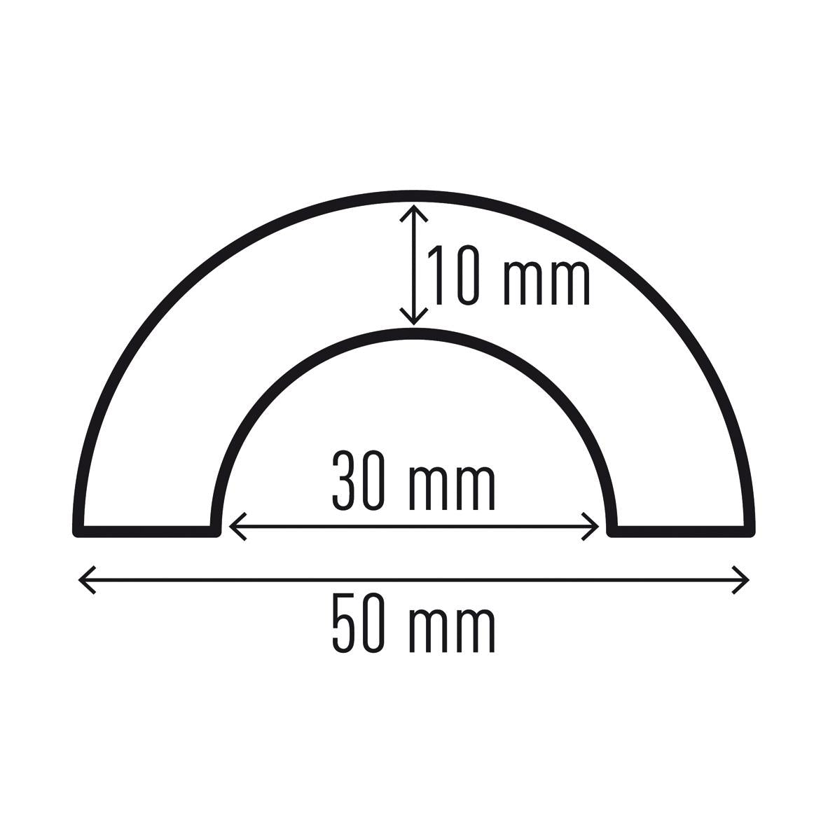 Durable Adhesive Warning Pipe Impact Protection Profiles P30 | 1 Metre