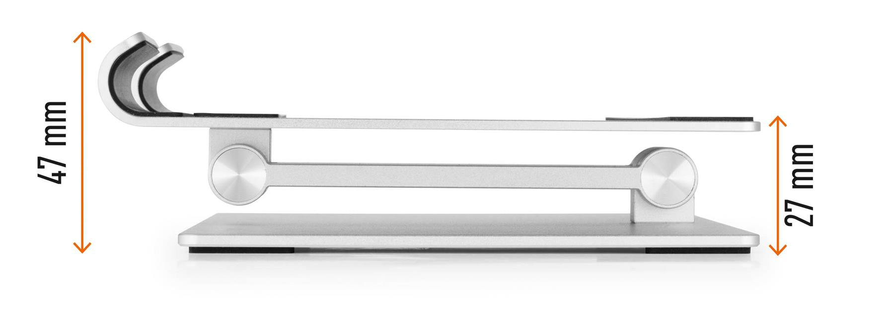 Durable Premium Aluminium Tablet Holder Rise Desk Stand | Foldable