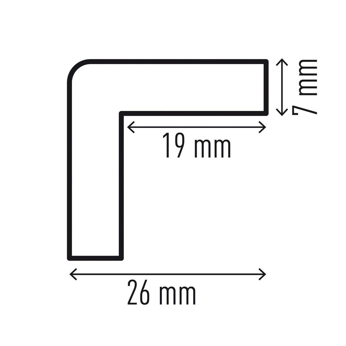 Durable Adhesive Warning Corner Impact Protection Profiles C19 | 1 Metre