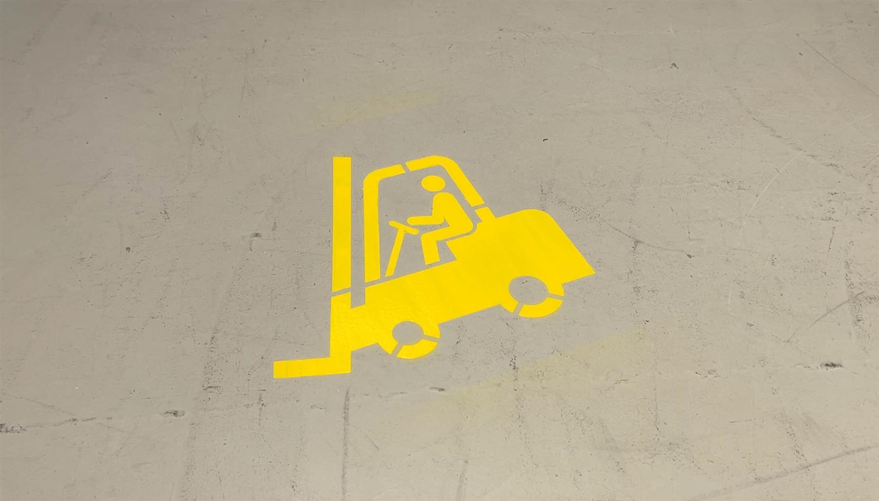 Durable DURALINE Warehouse Floor Marking 9 Stencil Set Logistics | 100 x 58cm