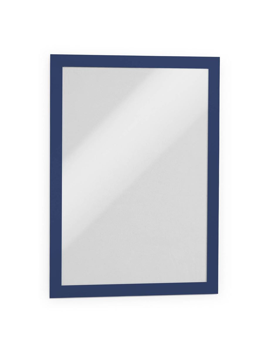 Durable DURAFRAME Self Adhesive Magnetic Signage Frame | A4 Blue