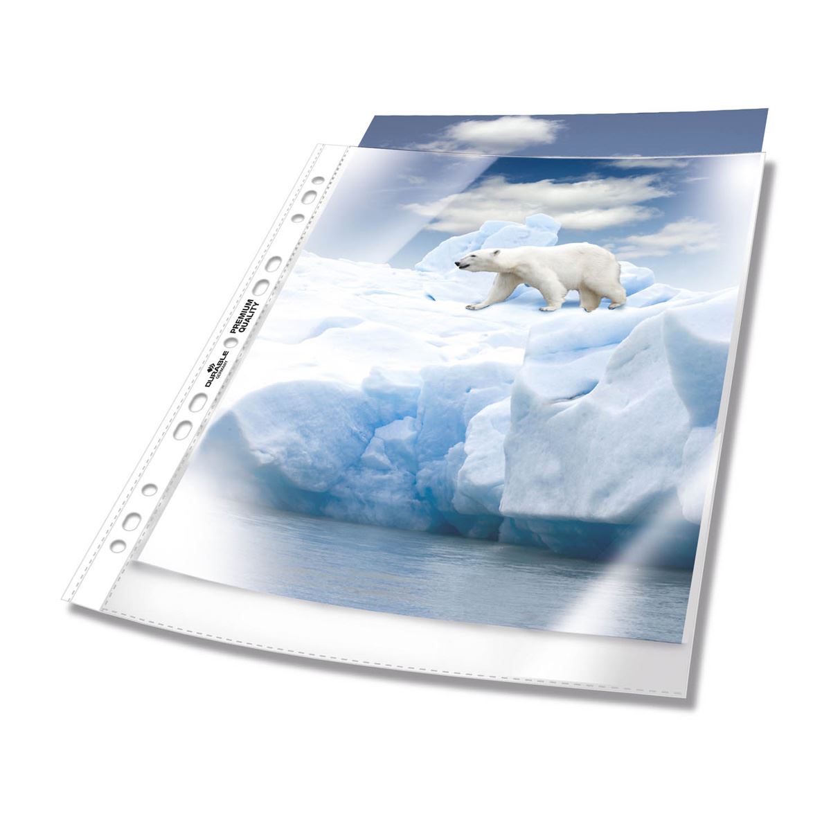 Durable PREMIUM Punched Pockets Sleeve Wallets | 100 Pack | A4 Clear