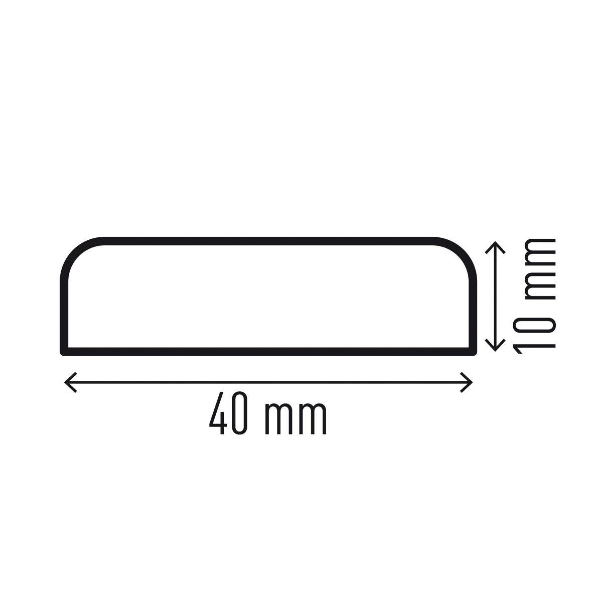 Durable Adhesive Warning Surface Impact Protection Profiles S10 | 1 Metre