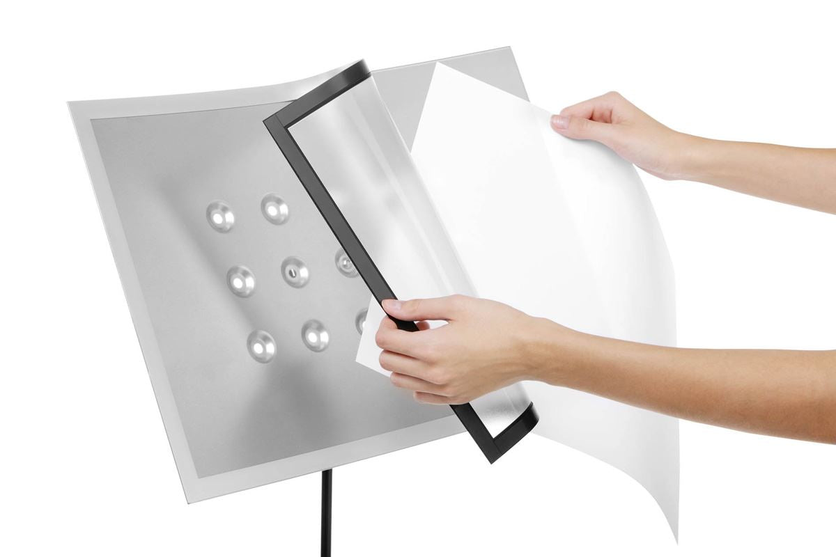 Durable DURAVIEW Adjustable Floor Display Stand Sign | A3 Duraframe | 82-136 cm