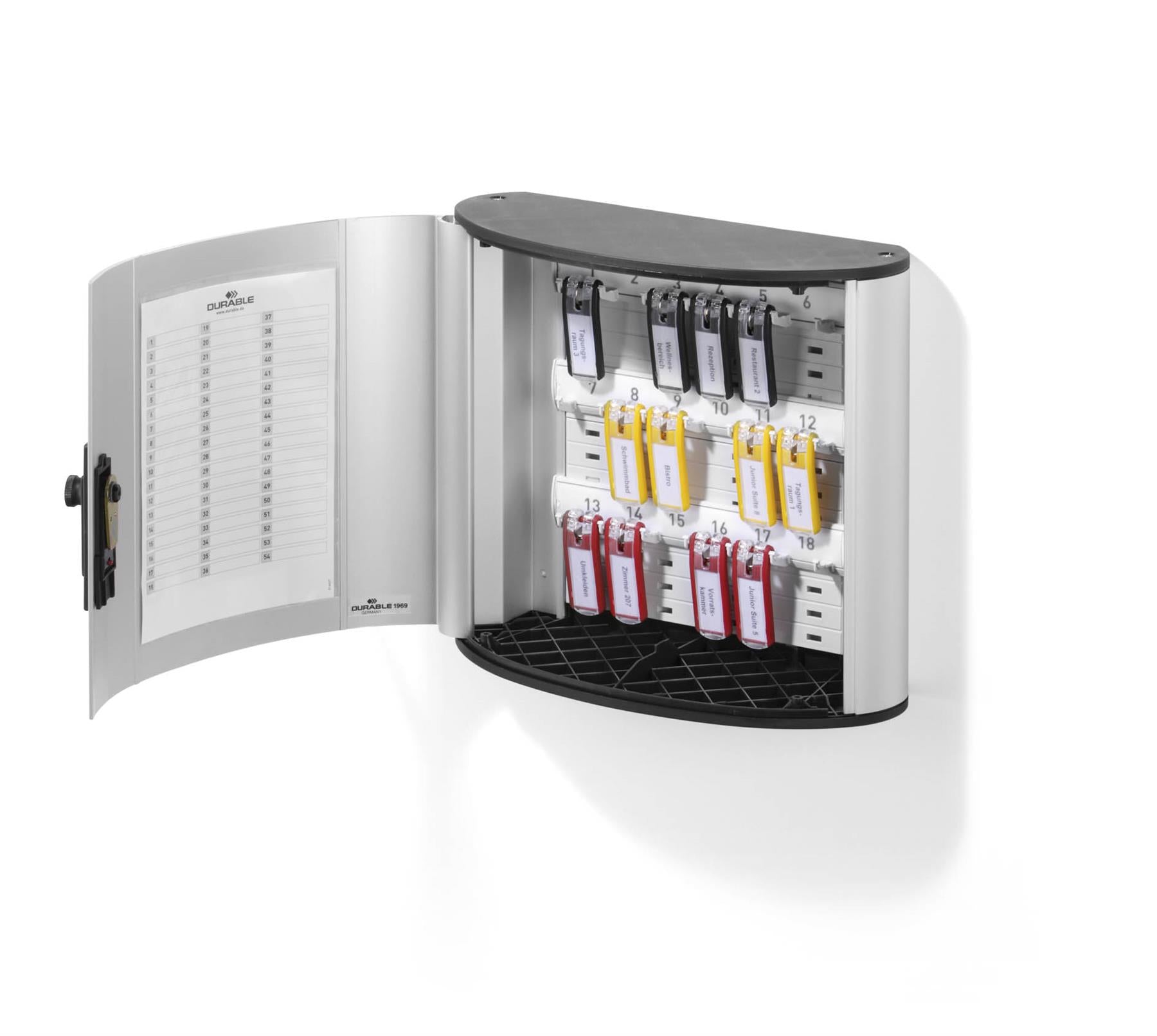 Durable Key Safe 18 Combination Lock Box | Holds 18 Keys | Includes 6 Key Clips