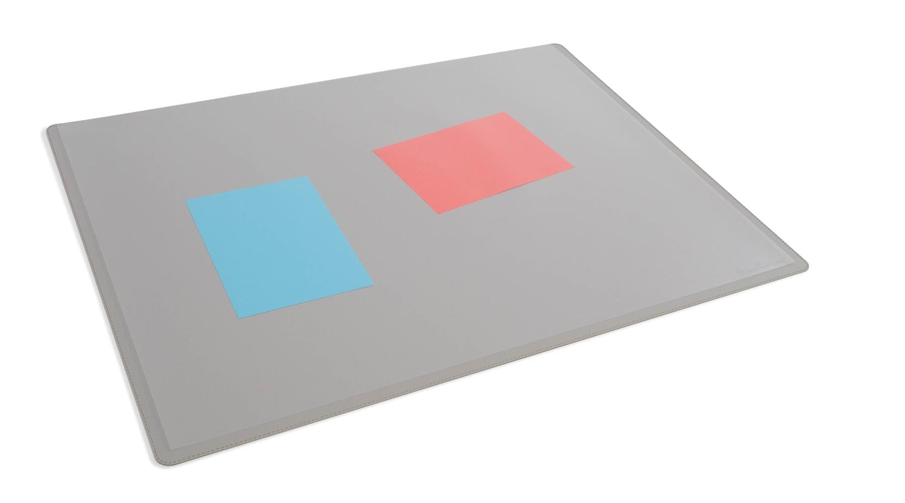 Durable Clear Overlay Non-Slip Desk Mat Notes Protector Pad | 53x40 cm | Grey