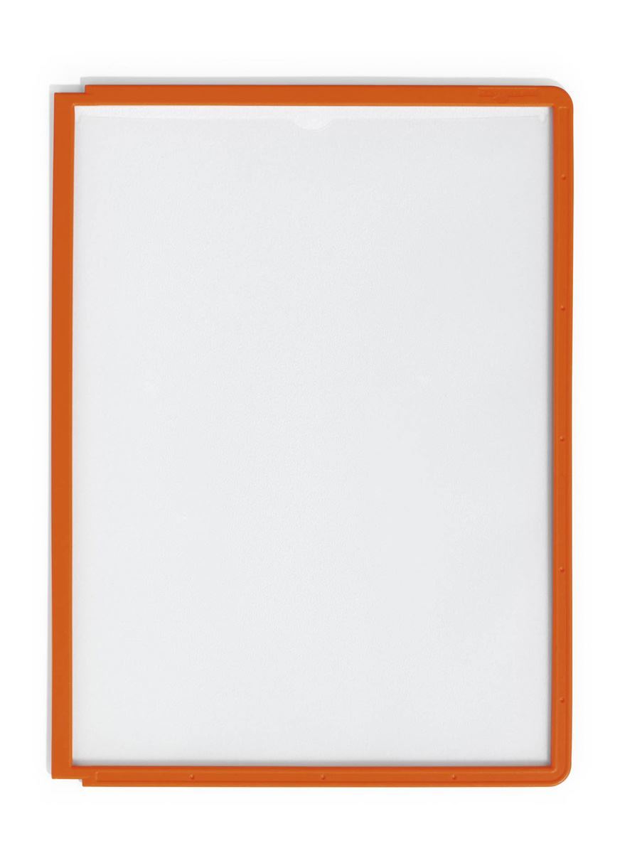 Durable SHERPA Replacement Display Panels | 5 Pack | A4 Orange