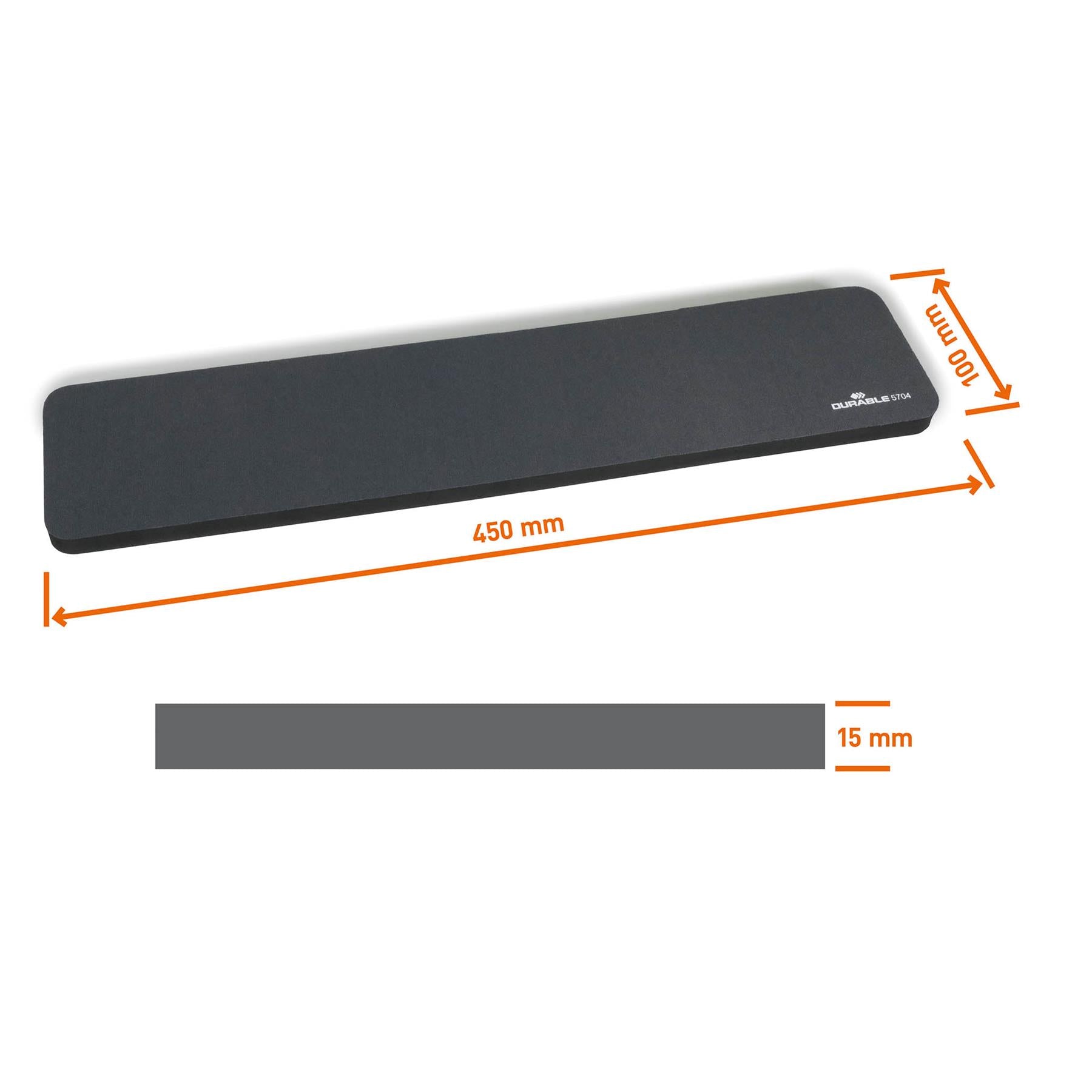 Durable Ergonomic Soft Keyboard Foam Wrist Rest Support | 45 x 10 cm | Grey