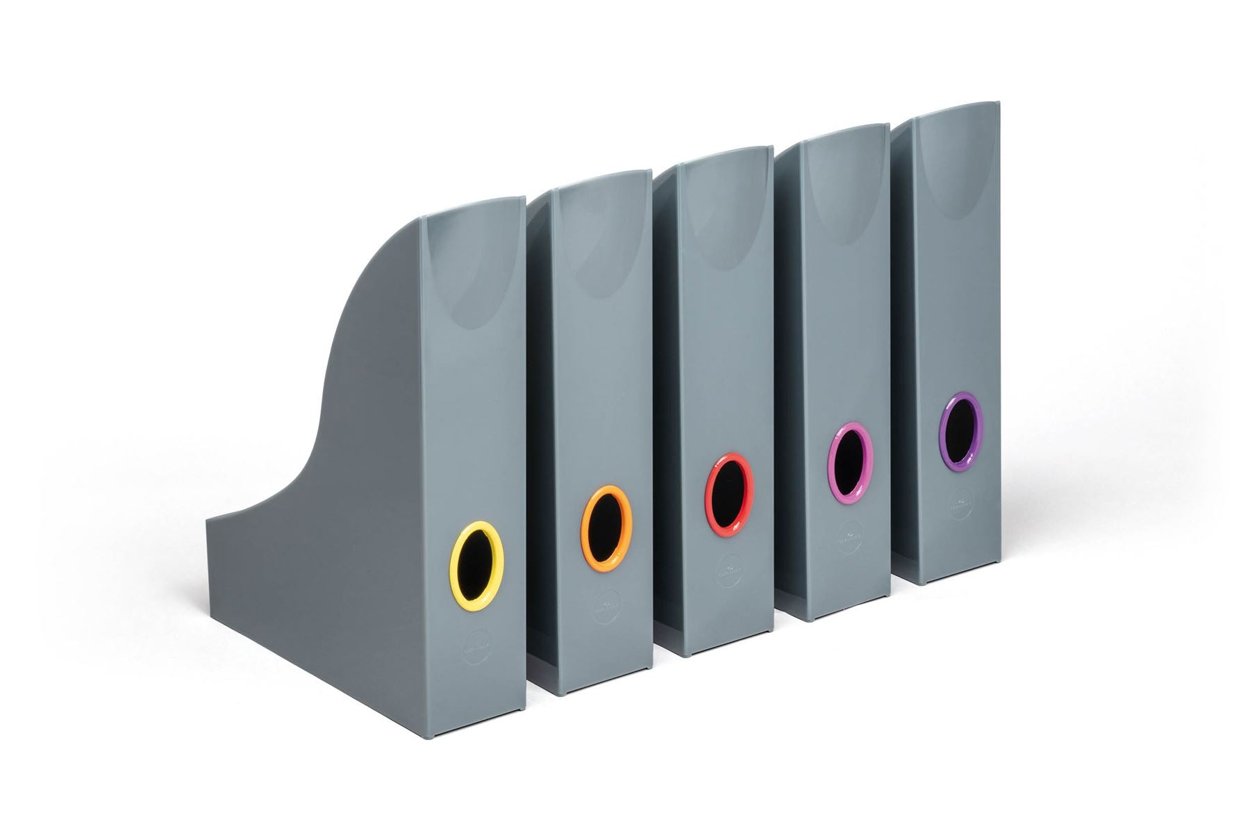 Durable VARICOLOR Magazine Rack Document Desk File Organiser | 5 Pack | A4
