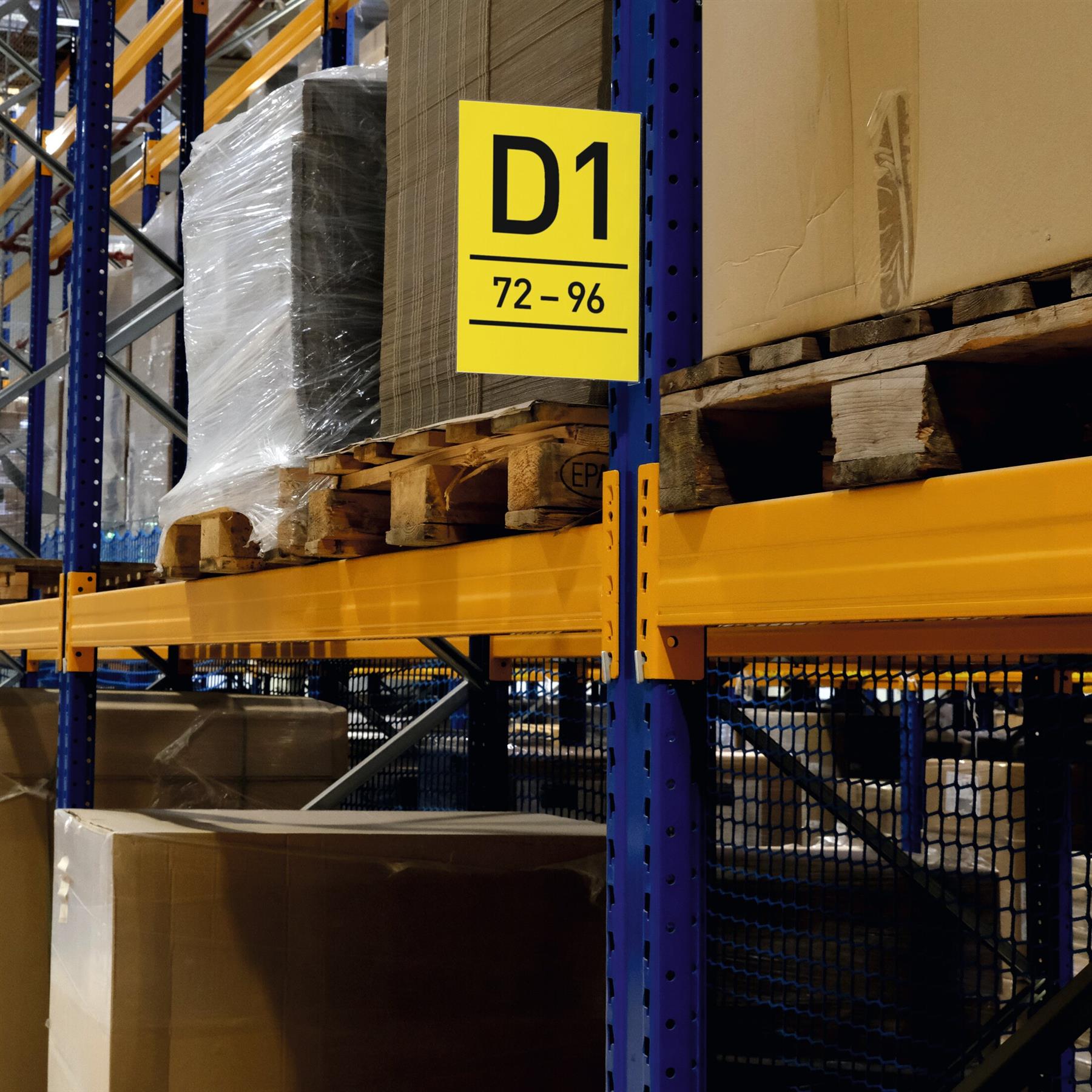 Durable Magnetic Aisle Sign A4 Portrait | Warehouse Signage | 10 Pack