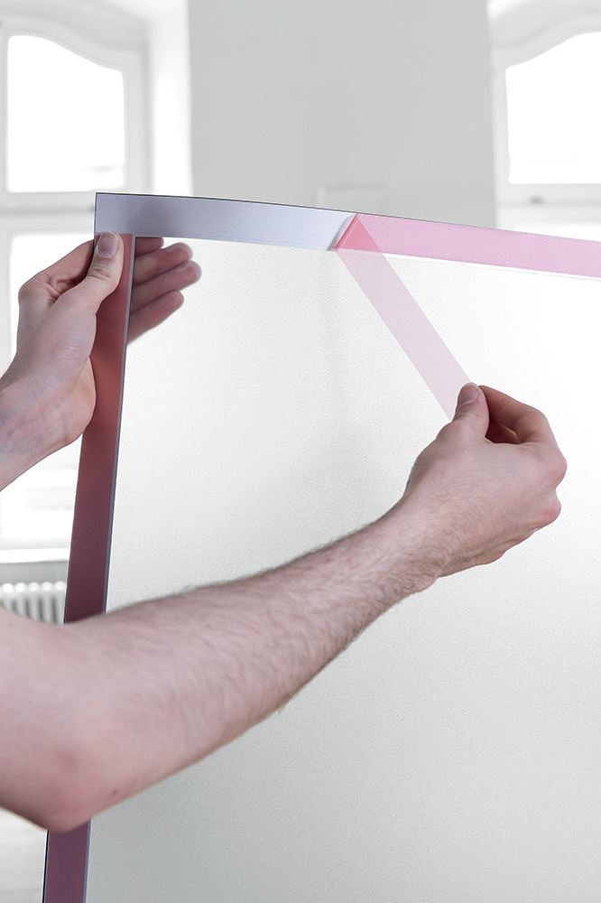 Durable DURAFRAME UV Poster Adhesive Magnetic Signage Frame | A2 Silver