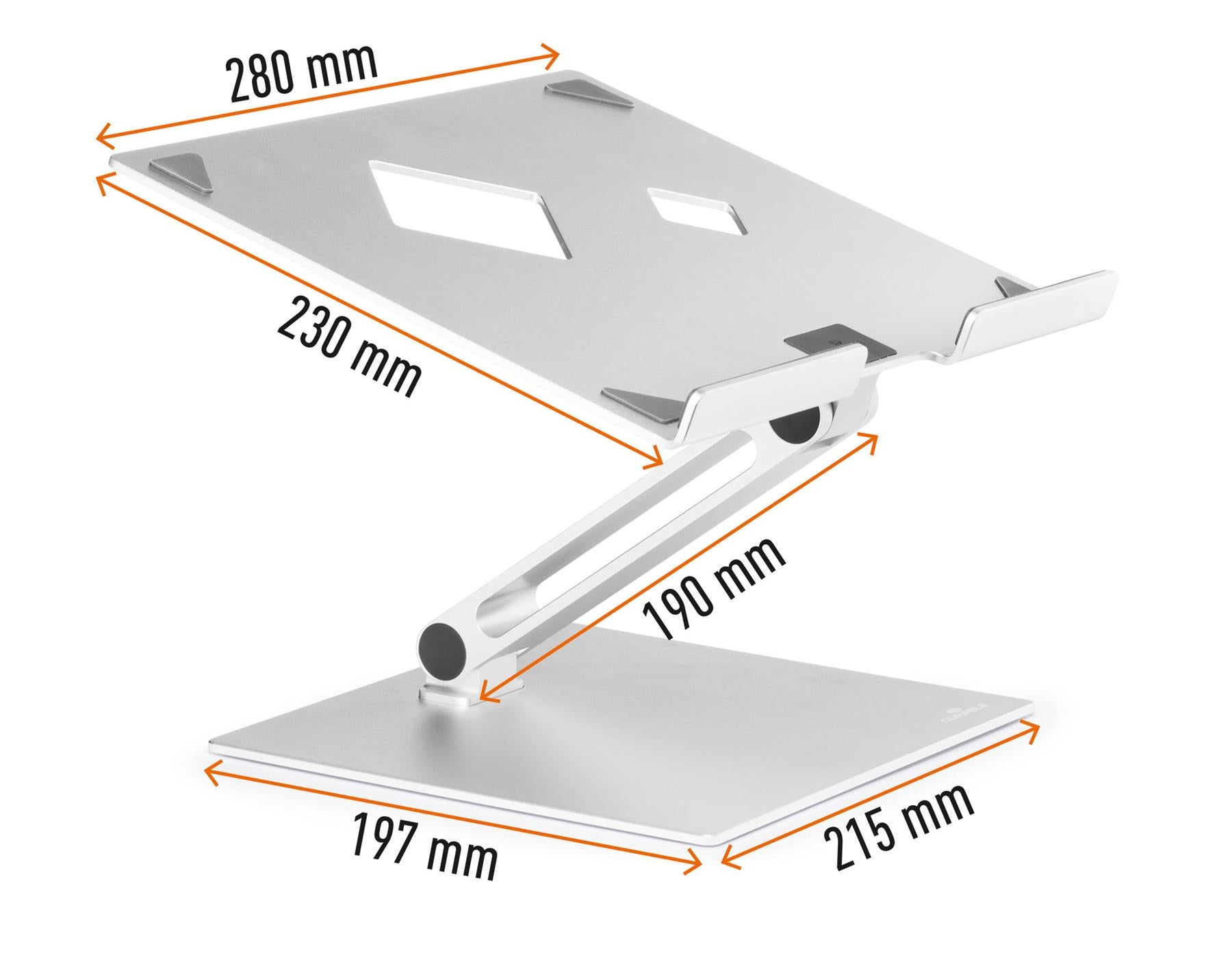 Durable Premium Aluminium Laptop Stand Rise | Contemporary Desktop Stand