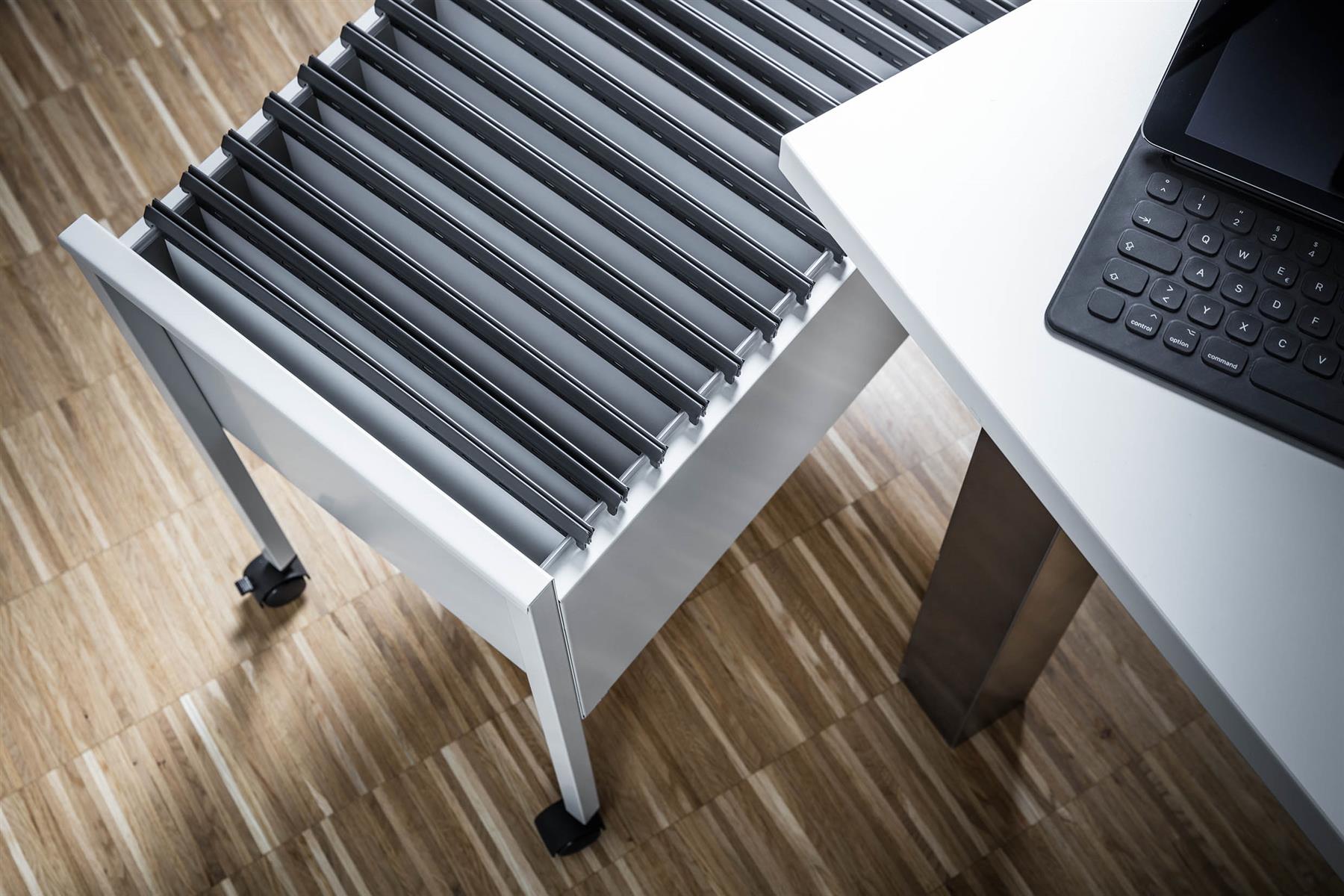 Durable ECO Universal Suspension File Trolley | for 80 A4 Folders | Grey