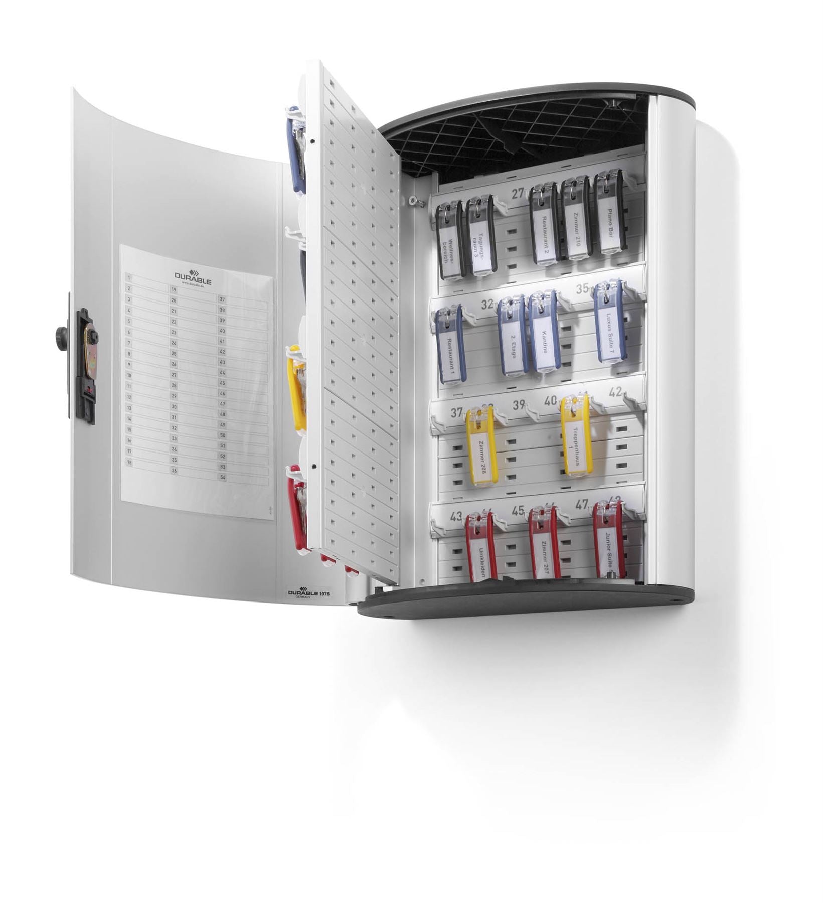 Durable Key Safe 48 Combination Lock Box | Holds 48 Keys | Includes 6 Key Clips
